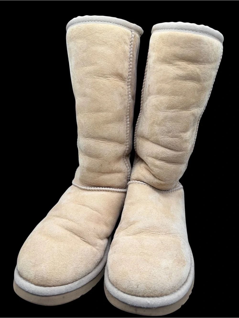 UGG Australia Classic Tall Chestnut Sheepskin Suede Boots Women’s Size 5